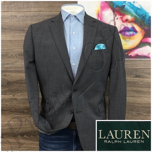 Ralph Lauren Mens Blazer Sport Coat‎ Casual Button Jacket Size 44R Wool Suits - Picture 1 of 13
